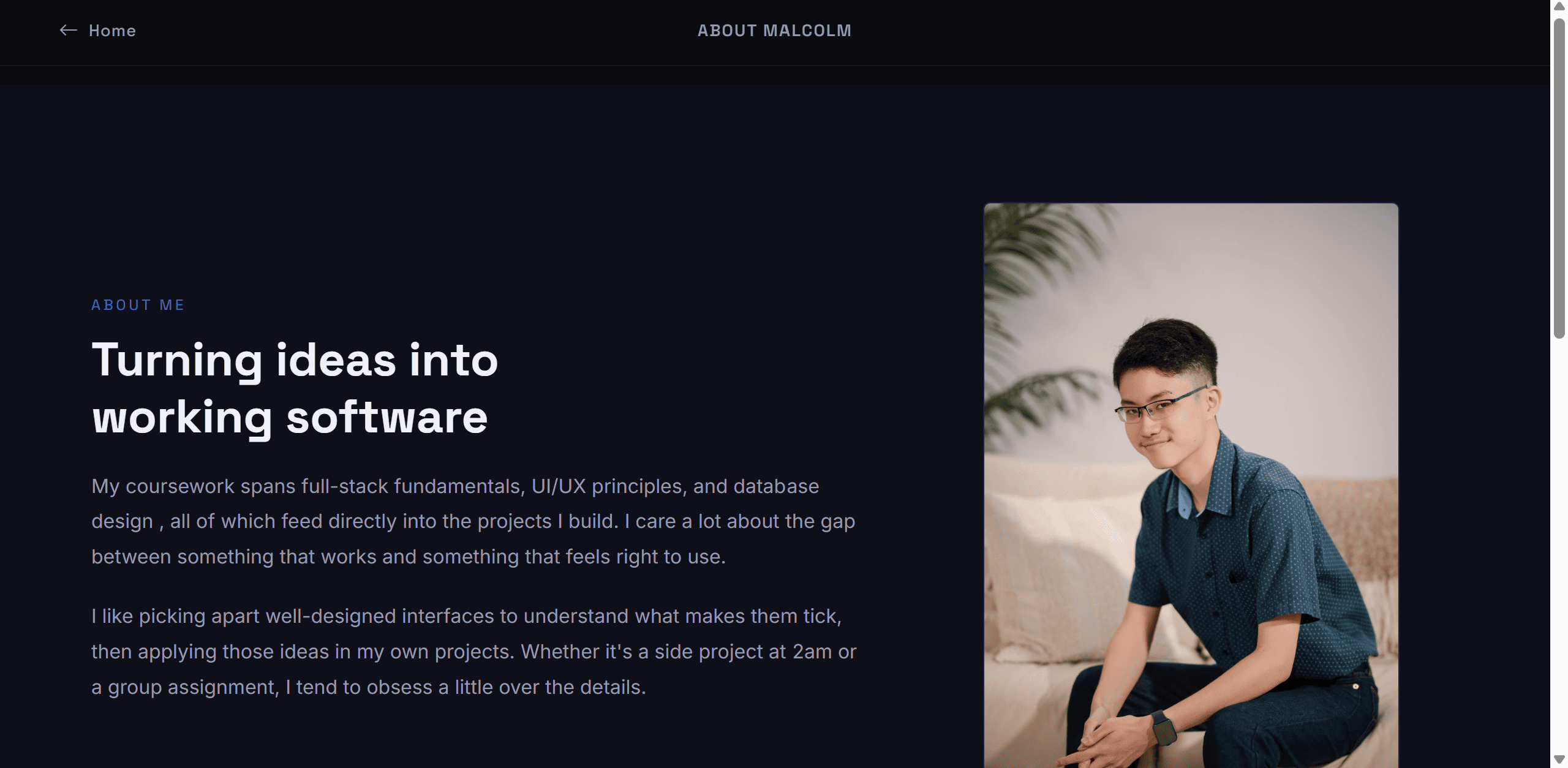 Personal Portfolio Website screenshot 2